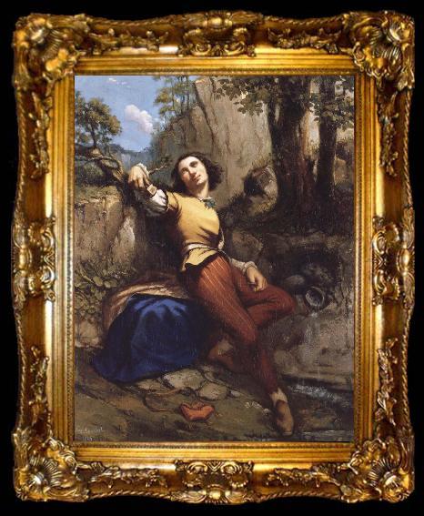 framed  Gustave Courbet The Sculptor, ta009-2